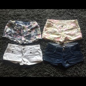 Four pairs of size 1 shorts
